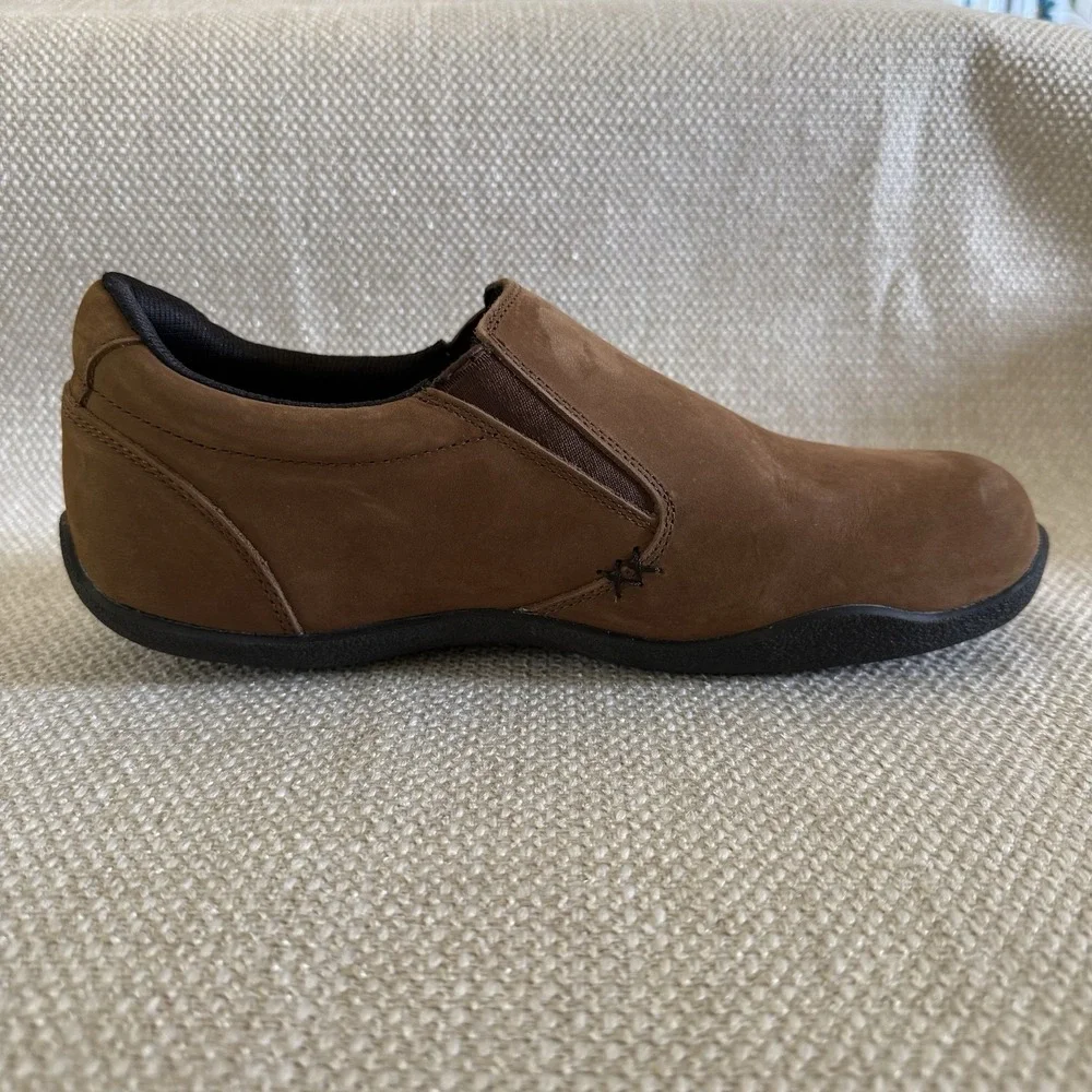 KURU‎ Footwear KIVI Men's Slip-On Shoes Chestnut Brown Size 10 Wide Width